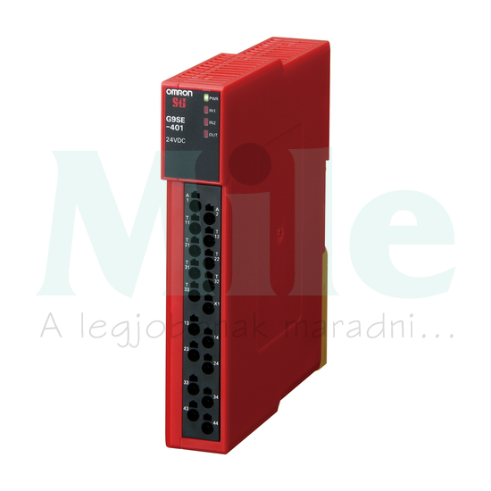 Biztonsági relé univerzális alap 20,4-26,6VDC dugaszolós 4/EN954-1 G9SE-401 OMRON